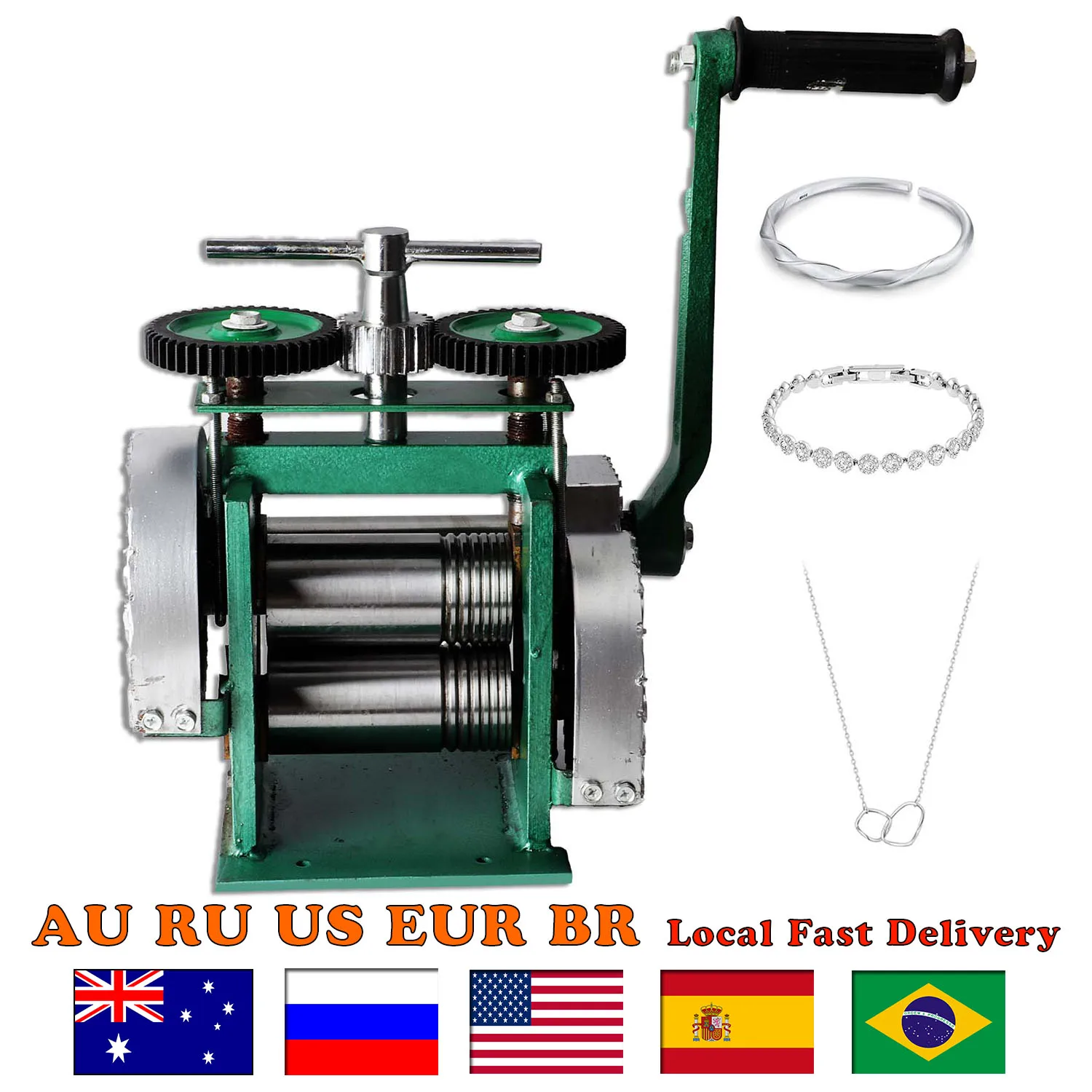 

Manual Jewelry Rolling Mill Machine – Adjustable Press Tool for Designing and Repairing Jewelry, Perfect for Metal Sheet