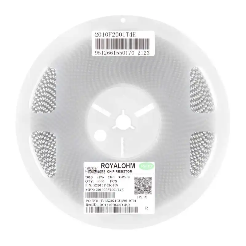 Resistor de montagem em superfície original 2010 2K(2001) precisão ±1% 3/4W 0,75W 201007F2001T4E (10 peças)