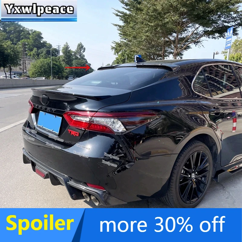 

For Toyota Camry Spoiler 2018 2019 2020 2021 2022 ABS Glossy Black Color Rear Window Roof Spoiler Body Kit Accessories