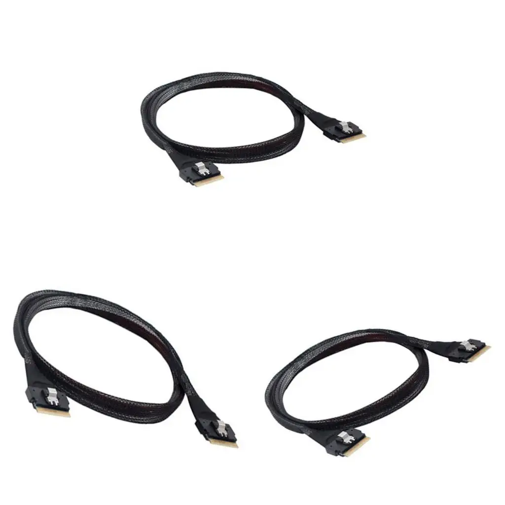 

SFF-8654 SAS4.0 74Pin Male to SFF-8654 SAS4.0 74Pin Male Extender Cable Host to Targets