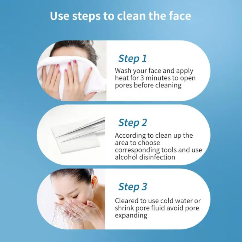 Stabile per impugnare i punti neri si sente comode pinzette e resistente allo scivolamento strumenti Acnetools lisci e senza sbavature Acne Clip