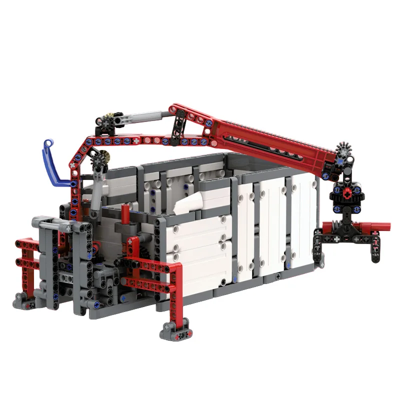 2229 Pezzi Set di Costruzioni Modulari Personalizzabili con Gru e Container, Modello Tecnologico DIY, Regalo di Natale