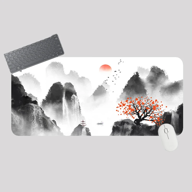 Mouse pads com pintura a tinta xxl, faça você mesmo, teclado de computador para jogos, pc, acessórios de mesa, acessórios de jogos sem fim, borracha antiderrapante