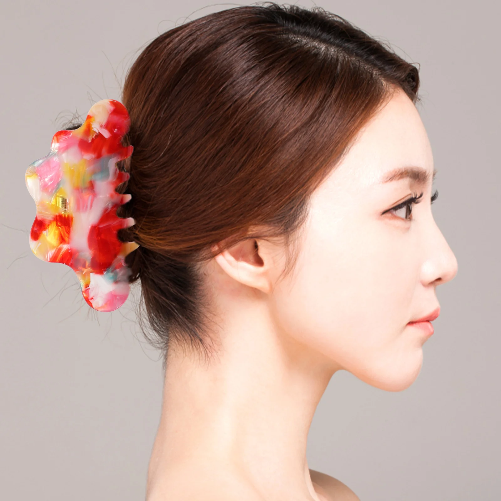 

Зажим в виде когтей акулы, 10 5 см, большие зажимы для челюстей для женщин, толстые тонкие волосы, вечерние, свадебные, повседневные, безопасный материал, нет