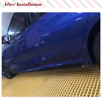 適用於BMW3系列G28 G20 M運動版(2020-2022)的碳纖維側裙,包括車門下裙板和前裙板。 10 最佳銷售 BMWG20側裙 - №6