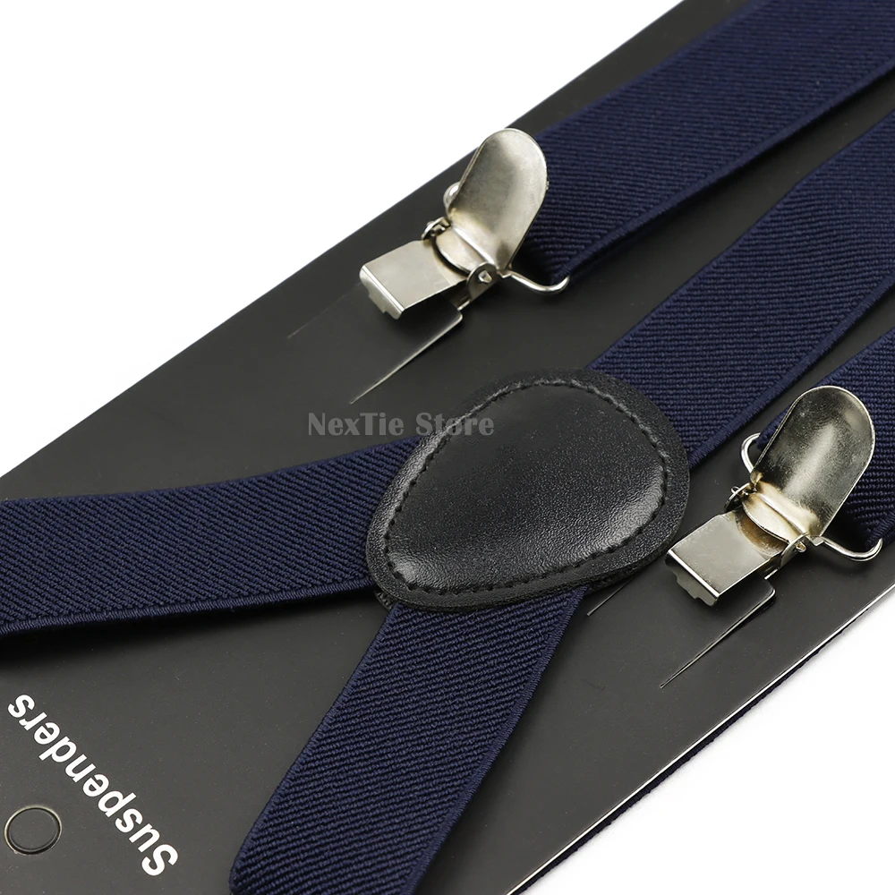 بلون حزام الأطفال الحمالات البوليستر Y-الظهر قابل للتعديل مشبك مرن على الأقواس الأعمال بدلة الزفاف الملحقات