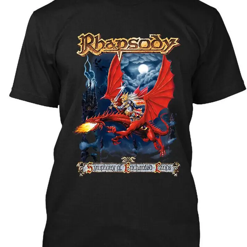 NEW Rhapsody of Fire Symphony Enchanted Lands Italy Power Music T Shirt S 5XL