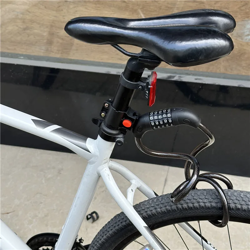 Bicycle Lock 5 Digit Code Anti-theft Lock Bike Security Accessory Steel Cable Cycling Bicycle Lock 1200mm x12mm