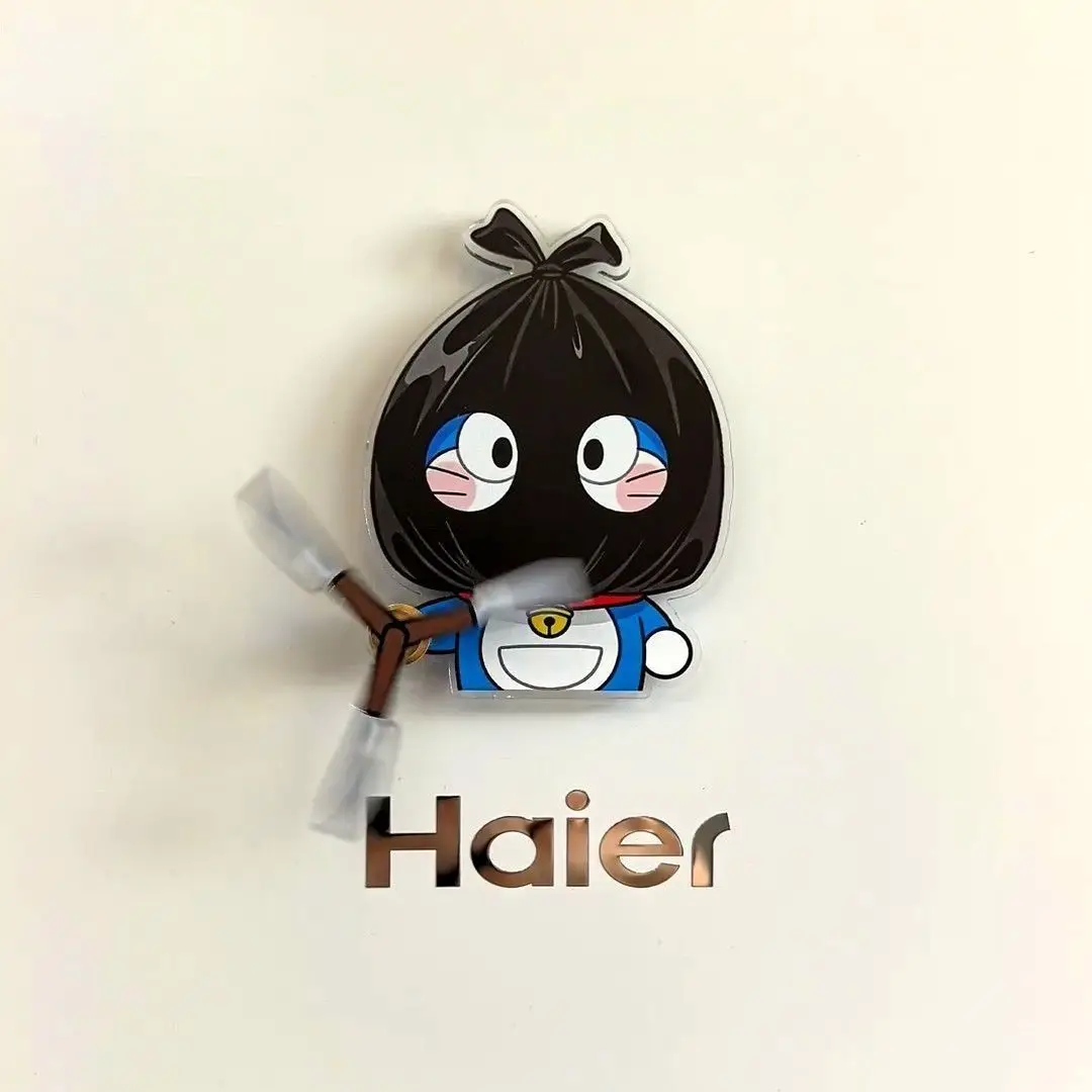 Doraemon Rotating Fridge Magnet Cartoon Anime Decorative Fun Funny Fridge Hanging Interesting Decoration