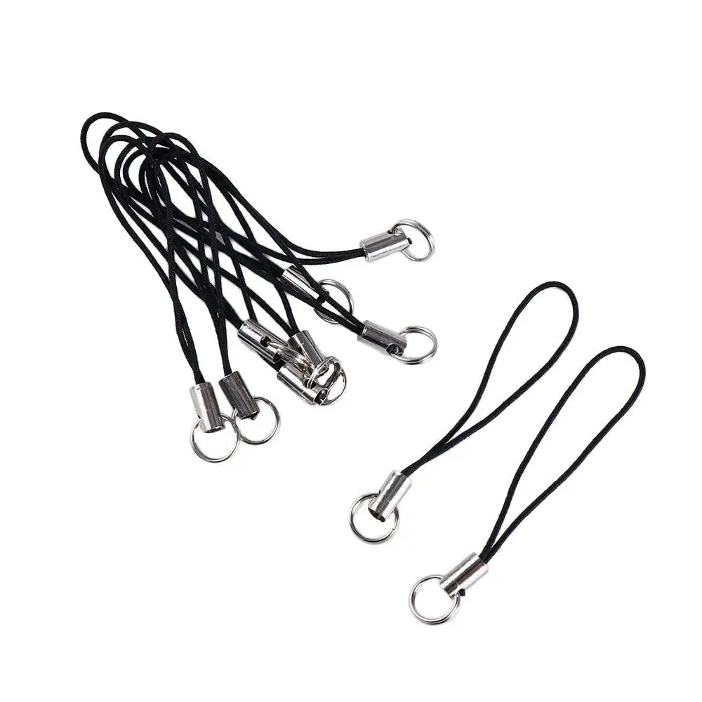 Cordons lariat avec crochets pour téléphone portable, 10 pièces, fermoir ster corrigé, porte-clés, sangle, breloques, porte-clés, accessoires de sac