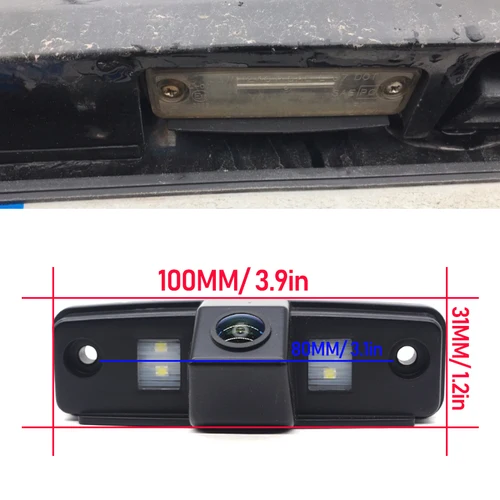 Imagen 2 del producto Cámara de visión trasera para Subaru Impreza MK3 WRX Sedan STi Sedan 2007, 2008, 2009, 2010, 2011, CCD, visión nocturna Full HD, cámara de marcha atrás para coche
