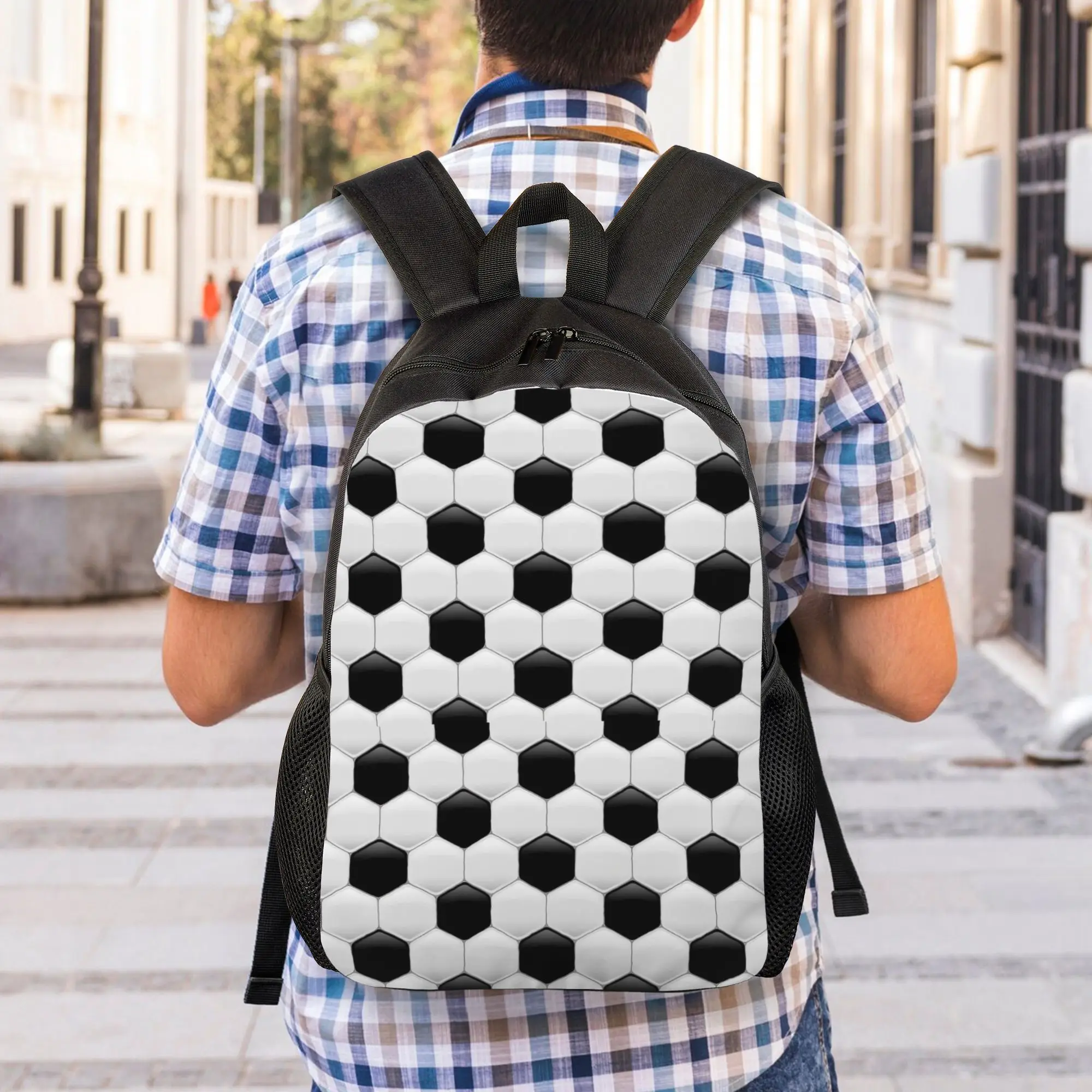 Back to school season Snack Storage Soccer Football Fan Merch 17 Handbag  Unisex Backpack Backpack