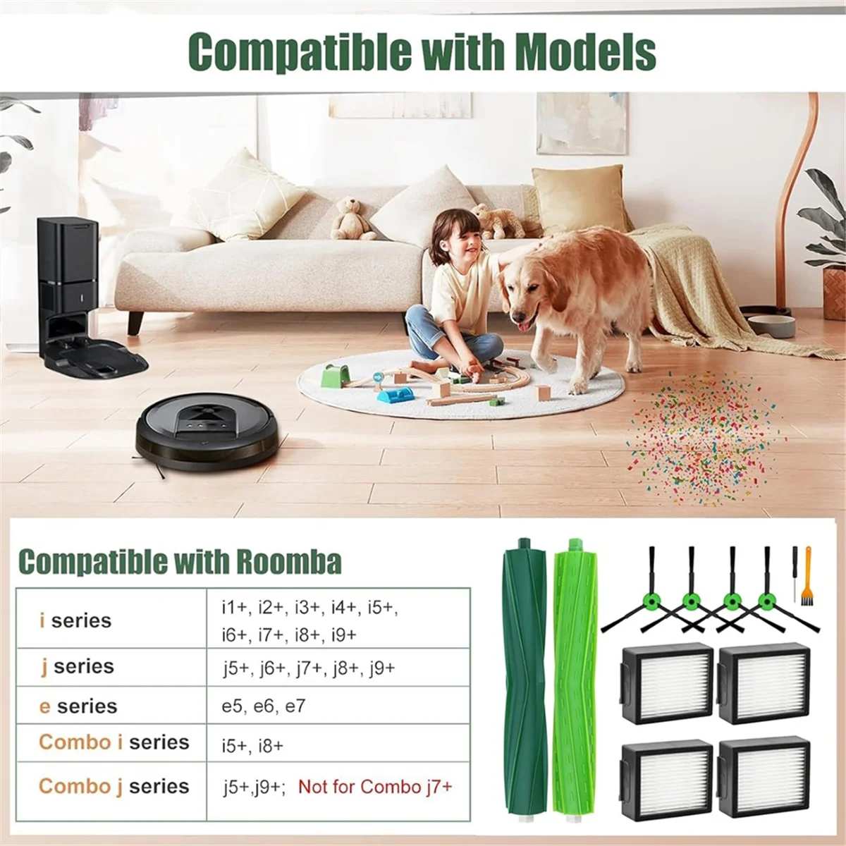 Популярные запасные части для пылесоса IRobot Roomba I1+/I2+/I3+/I4+/I5+/I6+/I7+/I8+/J5+/J6+/J7/J8+/J9+/E5/E6/E7, I & J & E Series