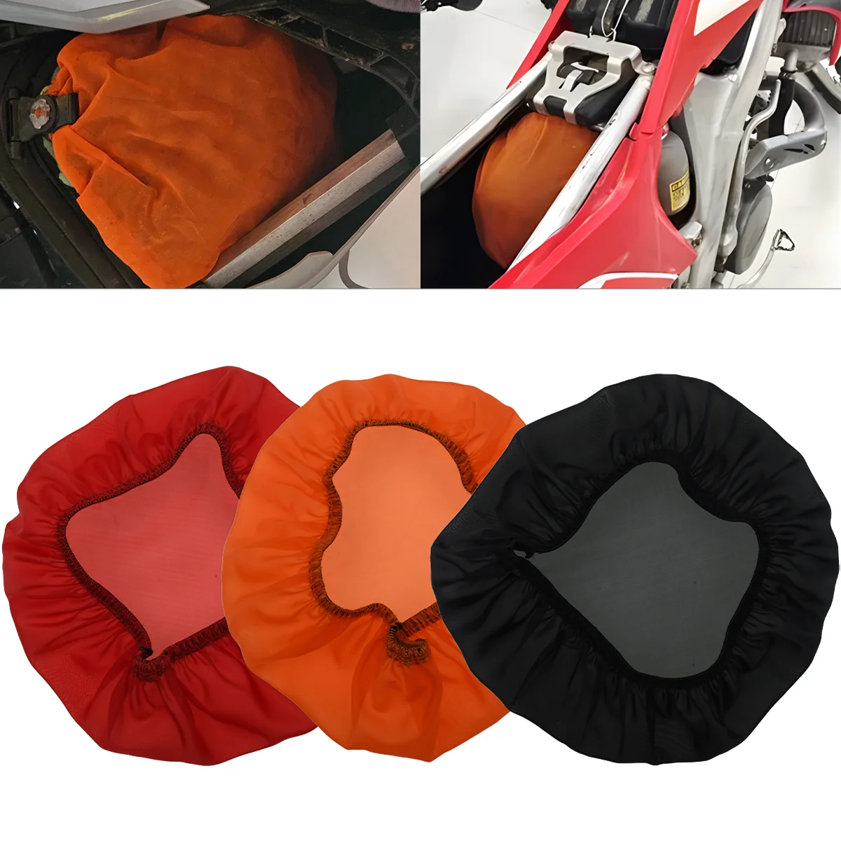 

For KTM KAWASAKI SUZUKI YAMAHA HONDA Motocross Motorcycle Air Filter Cover Dust Sand Cover Engine Cleaning Protector Skins Guard