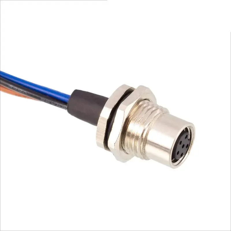 M8 Waterproof Connector with 30mm Cable 3 4 5 6 8 Pin Electronic Wire Socket M8 Male Female Soldering Sensor Cable Connector