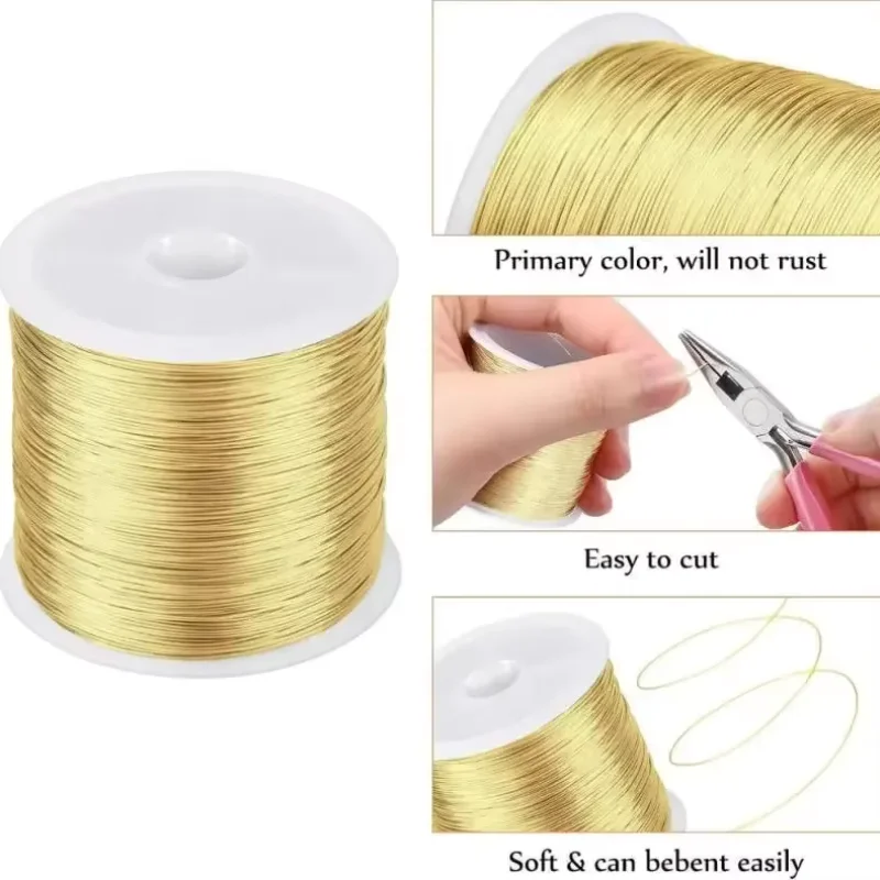 Resistant Copper Wire Thin Soft Craft Wire For DIY Earring Bracelet Necklace Jewelry Making Handmade Flower  Art Craft Supplies