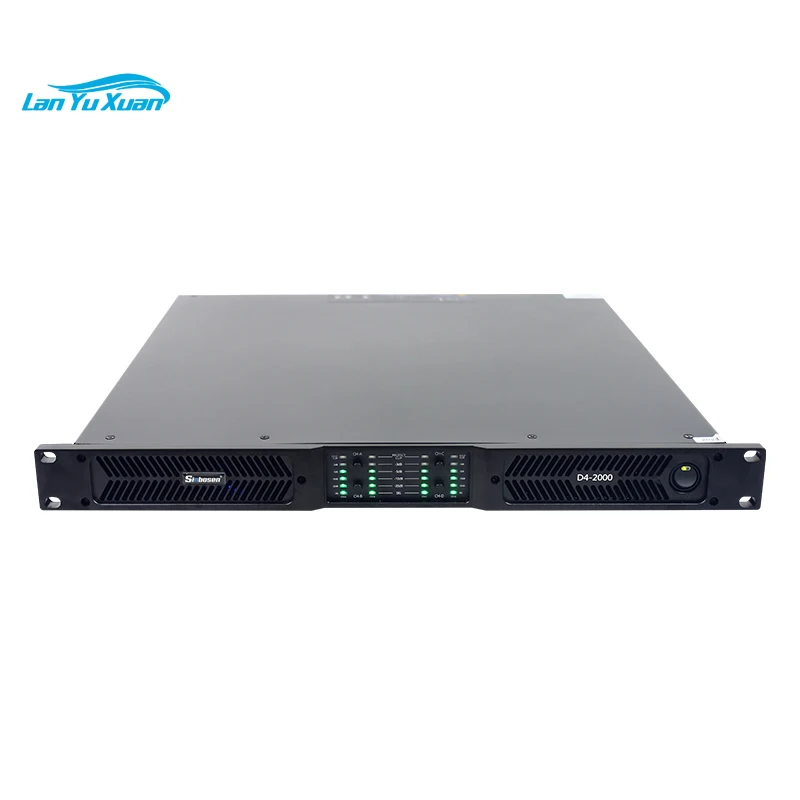

D4-2000 Sinbosen Mosque-Amplify Mos Fet 4 Ch Power Amplifier 2000 Watts Hi End Pre Amplifier Digital 1U