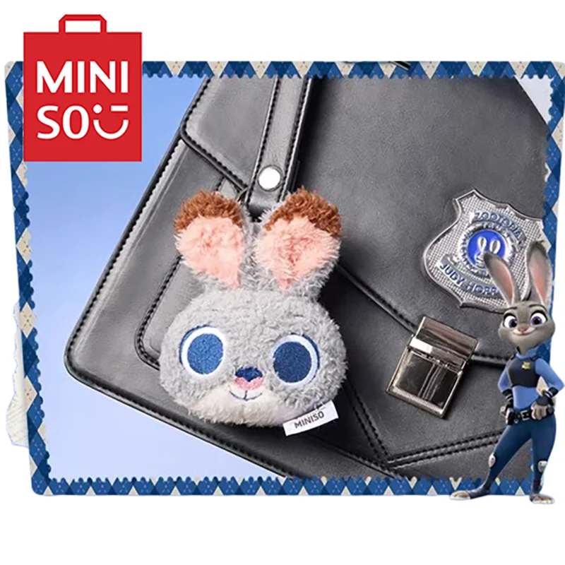 

MINISO 10 см плюшевая игрушка Дисней Джуди мягкая кукла брелок Kawaii мультфильм кулон очаровательный рюкзак аксессуары детские подарки на день рождения