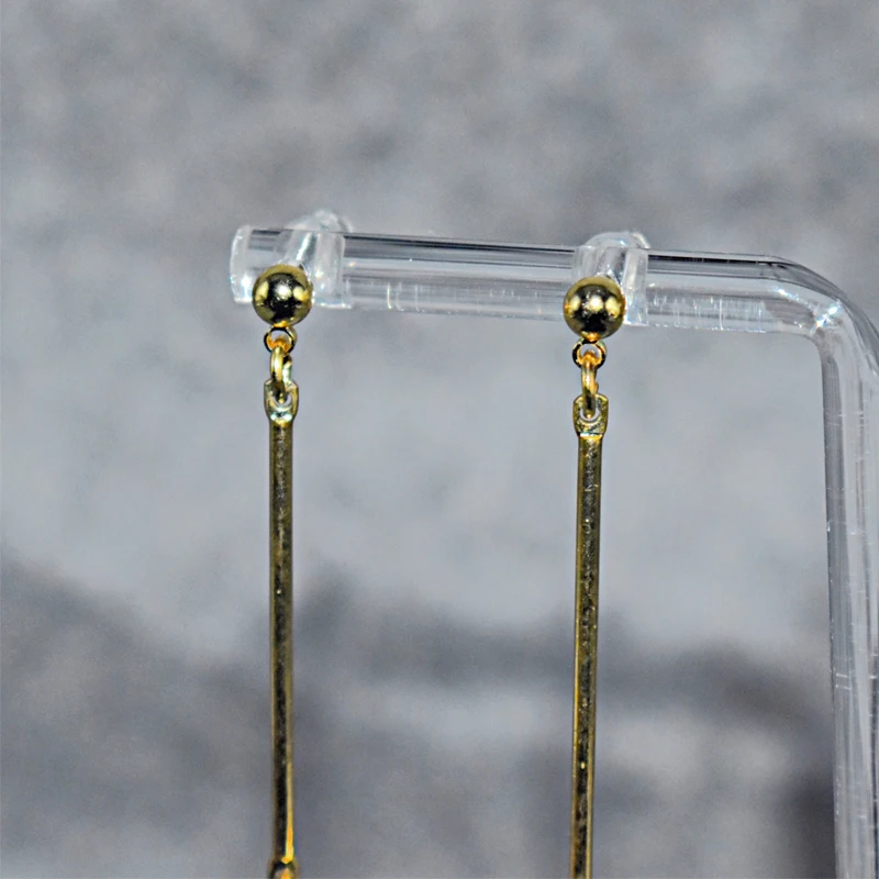 Crystal Earrings Irregular Natural Stone Hook Drop Earrings Women\'s Long Tassel Hook Earrings Banquet Wedding Engagement Jewelry