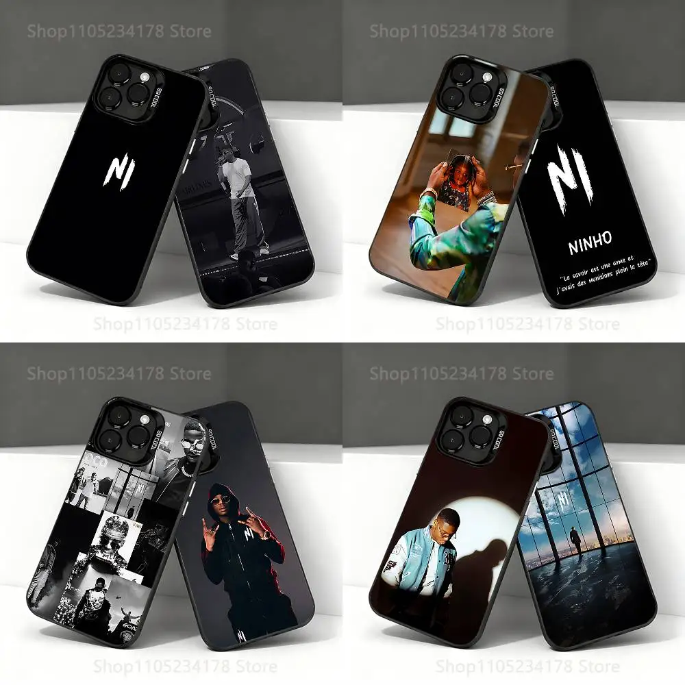 

Rapper N-Ninho NI Black Phone Case Compatible with iPhone 17 16 15 14 13 12 11, Pro, Max, Plus, E, Air, Mini