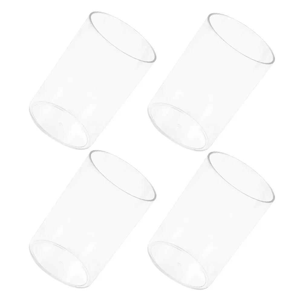 

Набор из 4 прозрачных круглых подставок для кистей для макияжа, стаканов для хранения на столе, органайзеров для косметики, ручек, карандашей, канцелярских принадлежностей