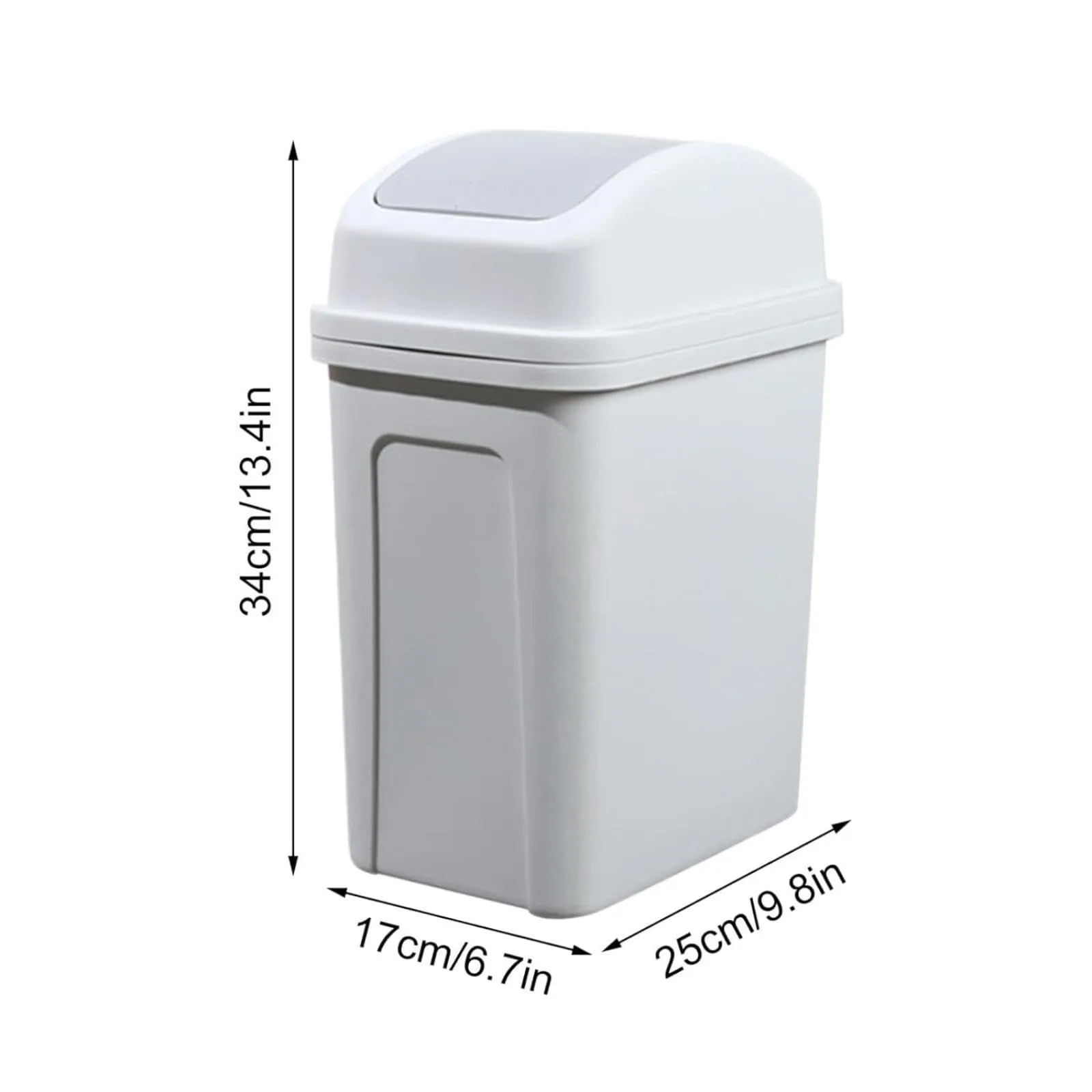 Kitchen Trash Can Plastic Swing Top Garbage Buckets Creative Covered Kitchen Living Room Trash Can Flip Sundries Buckets