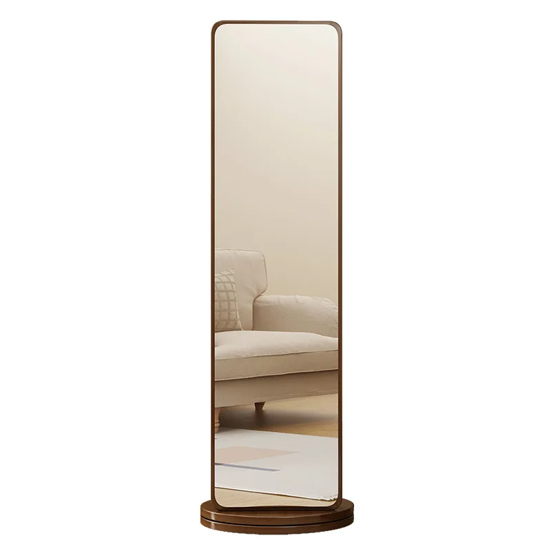 

Bedroom full-length mirror hanging hanger integrated rotatable coat household