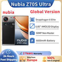 New Nubia Z70S Ultra Snapdragon 8 Elite 6600mAh Battery 6.85 ''144Hz AMOLED Display 80W Fast Charging Global Version Moile Phone