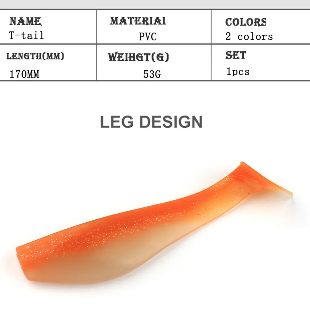 1 قطعة الصيد لينة إغراء 17 سنتيمتر/53 جرام مقلد الصوت مطرز كبير مجداف الذيل سويم مع ضوء الليل البحر الصيد الطعم اكسسوارات #3