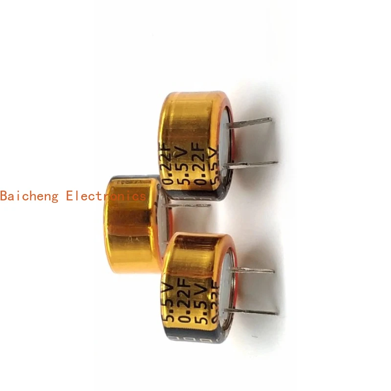 10PCS 새로운 오리지널 0.22F/5.5V 패러드 커패시터 5.5V0.22F C형