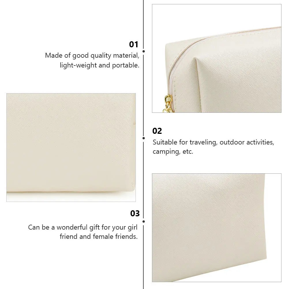 

1Pcs Square Women Makeup Bag Large Capacity Pouch Portable Lightweight Travel Storage Handbag Makeup Bag