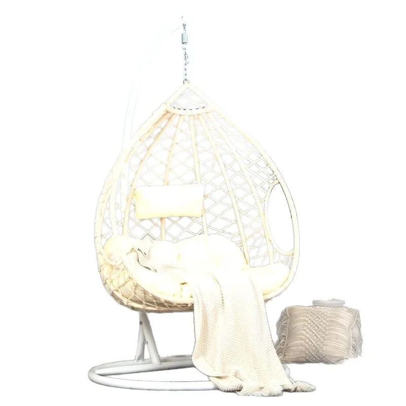 Hanging Chair Hanging Basket Rattan Chair Bedroom Swing Girl Single Home Indoor Hanging Orchid Chair Balcony Hammock Cradle Chai