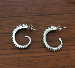 Gothic Octopus Tentacles Stud Punk Tails Boho Cuttlefish Earrings Ocean Jewelry Hot Ear Pendant Gift