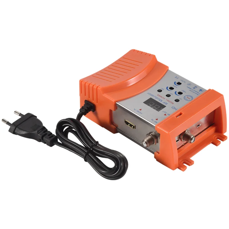 B94A New HDM68 Modulator Digital RF  Modulator AV To RF Converter VHF UHF PAL/NTSC Standard Portable Modulator EU Plug