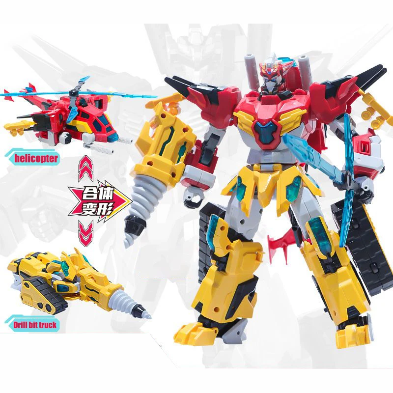

Deformation Robot Toy Convertible Action Figure Plastic Model Robot 2-in-1 Head Deformable Toy Children Gift Collect Model Toys