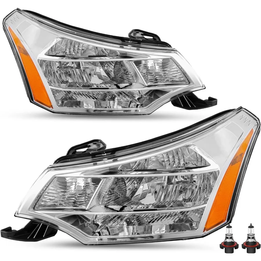 

Фара в сборе, подходит для замены фар Focus 20082011, со встроенными лампочками для хромированных сторон водителя и пассажира