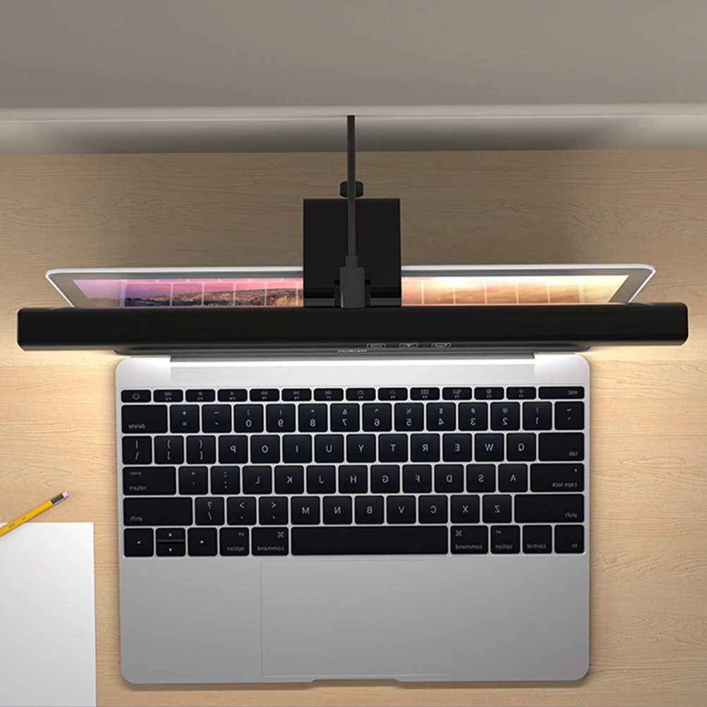 

Monitor Eye Protection Light LED Computer Screen Lamp with Asymmetric for Desk Home Office Adjustable White Warm