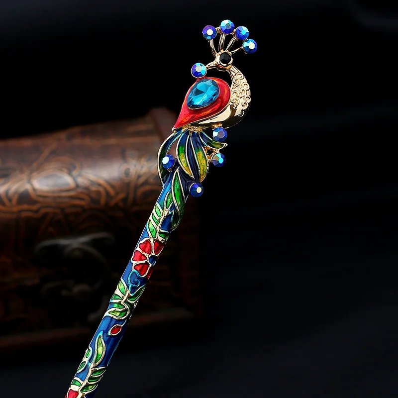Cucharilla de Pesca Pavo Real Cristal Esmaltado – Estilo Retro - imagen 5