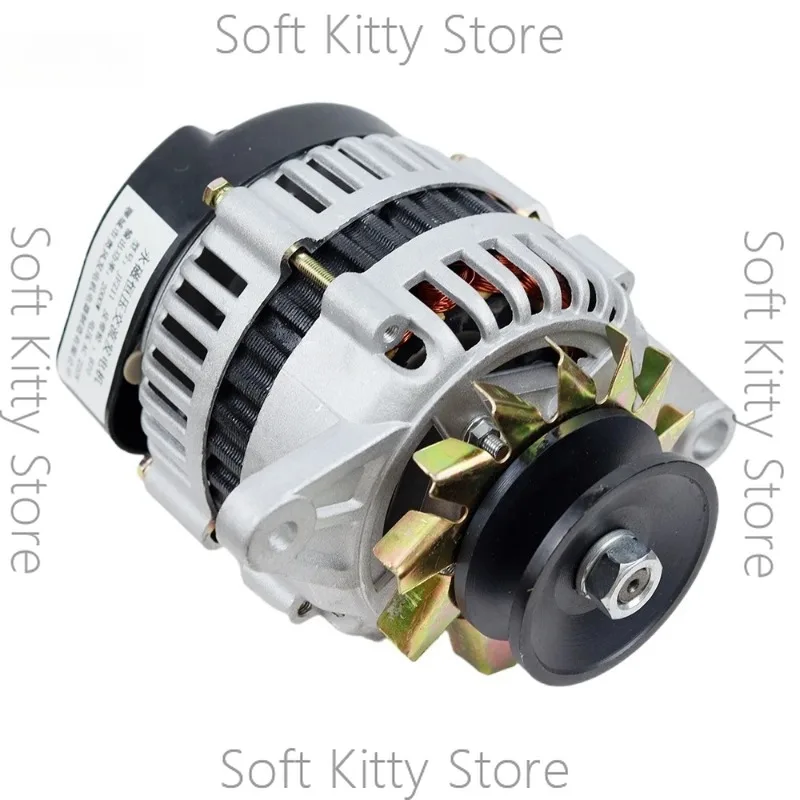2000W 12V 24V AC Permanent Magnet Brushless Pure Copper High Power Generator Brushless Alternator Pulley Type Permanent Magnet