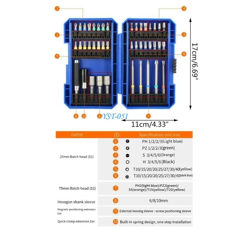 E15A Recision Set Set, Professional 42 в 1 набор для ремонта магнитной отвертки для электроники, компьютера