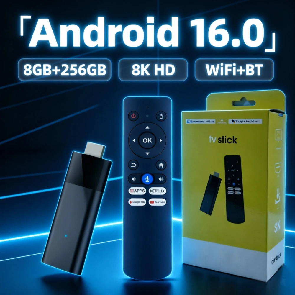 YOZHIXU Q12 Android 16 Smart TV Stick Support Google Voice A