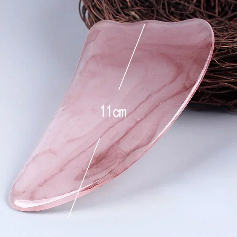 Resin Guasha Scraping Massage Scraper Face Neck Skin Massager Acupuncture Gua Sha Board Acupoint Face Eye Care SPA Massage Tool