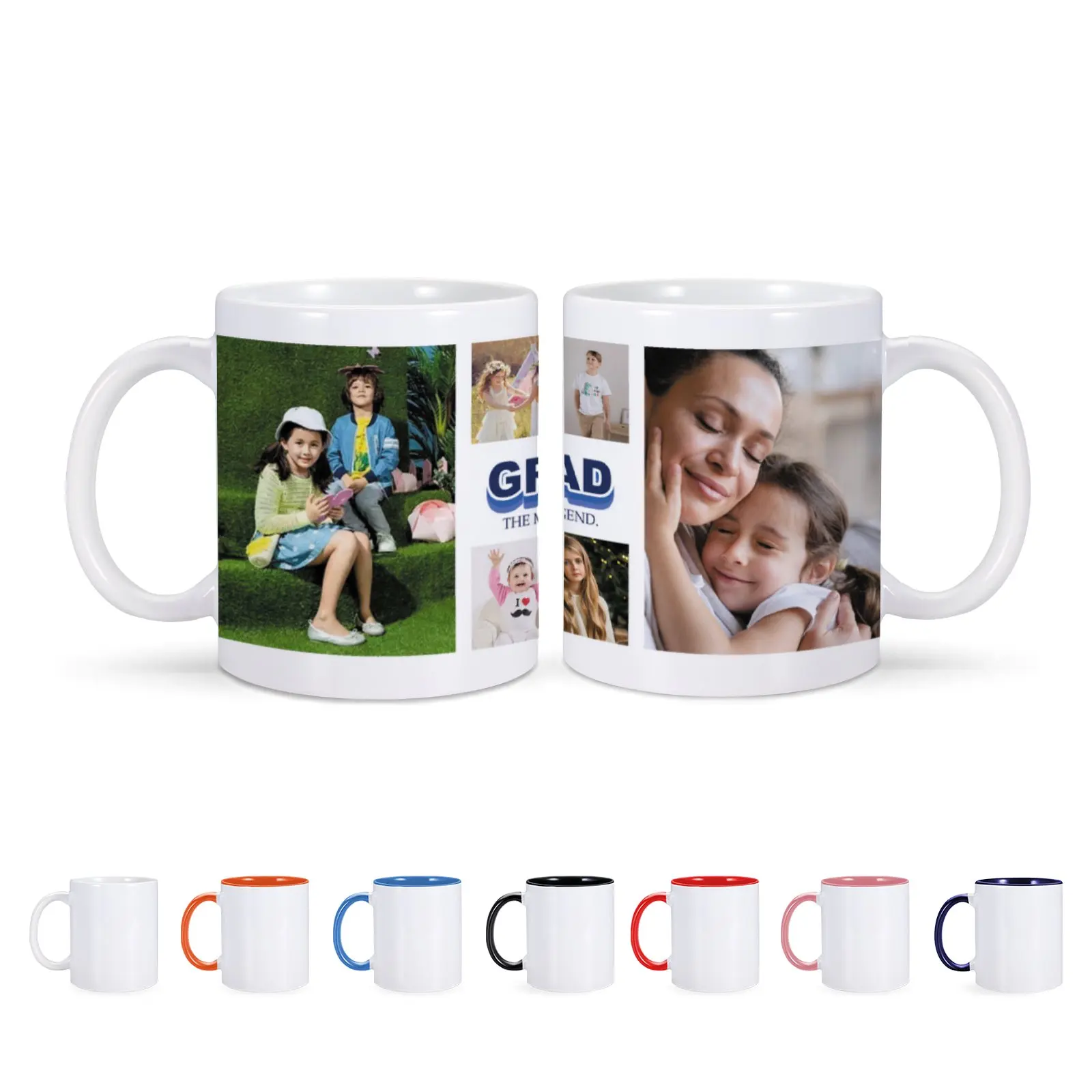 Custom Mug Gift for Grandad Customized Mug for Grandfather Grandpa Milk Mugs Gift Ceramic Cups Picture Ceramic Mugs