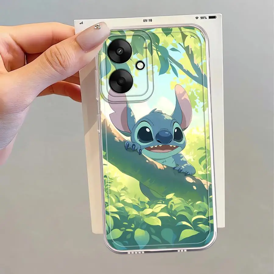 Funda de teléfono de cubierta suave para Xiaomi Mi 11 Lite 11T Pro Disney Cute Stitch