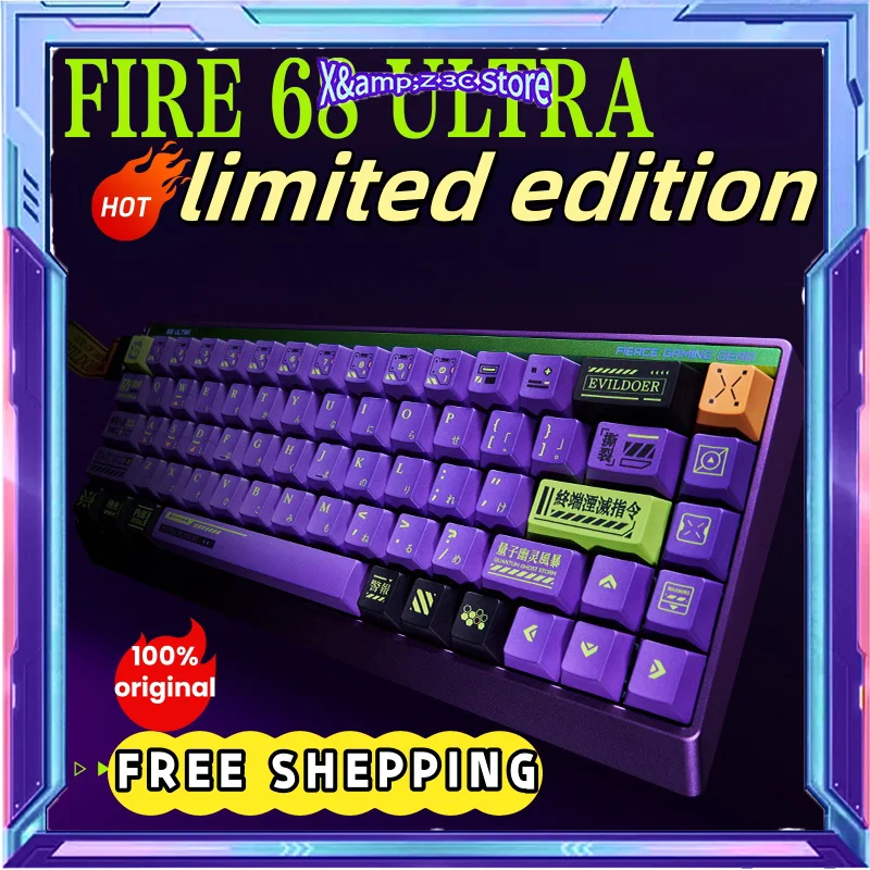 Fgg MADLIONS Fire68 Ultra Wired Magnetic Switch Keyboard 8k Low Latency Low Noise Web Driver Hot Swap Rgb Custom Gaming Keyboard