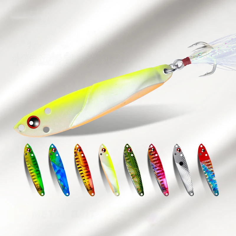 1PC Metal Jig 3D Fish Bait Tackle Trout Shore Drag Cast Jigs 7g 10g 15g 20g Slow Jigging Lure Sea Fishing Lures view 4