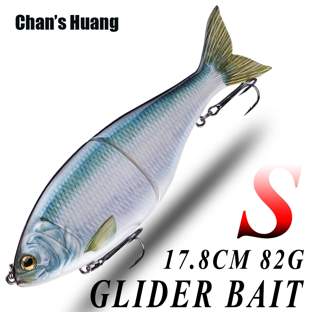 Chan's Huang Big Game 7INCH 2.89OZ Artificial Sinking Glide Bait Sinking Hard Slider Bait Single Jointed Swimbait Fishing Lures