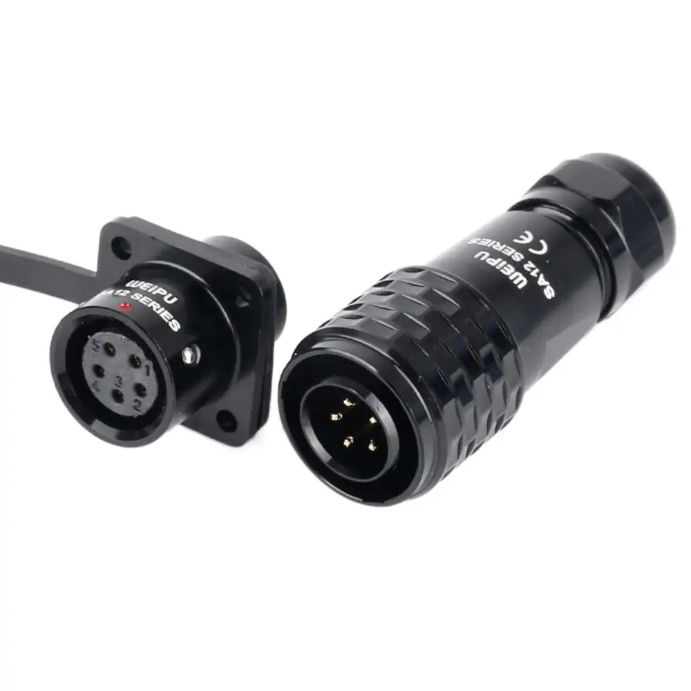 WEIPU SA12 SA1210/P SA1213/S الصناعية مقاوم للماء الطيران موصل محول 2 3 4 5 6 7 9Pin ذكر التوصيل أنثى لوحة مقابس