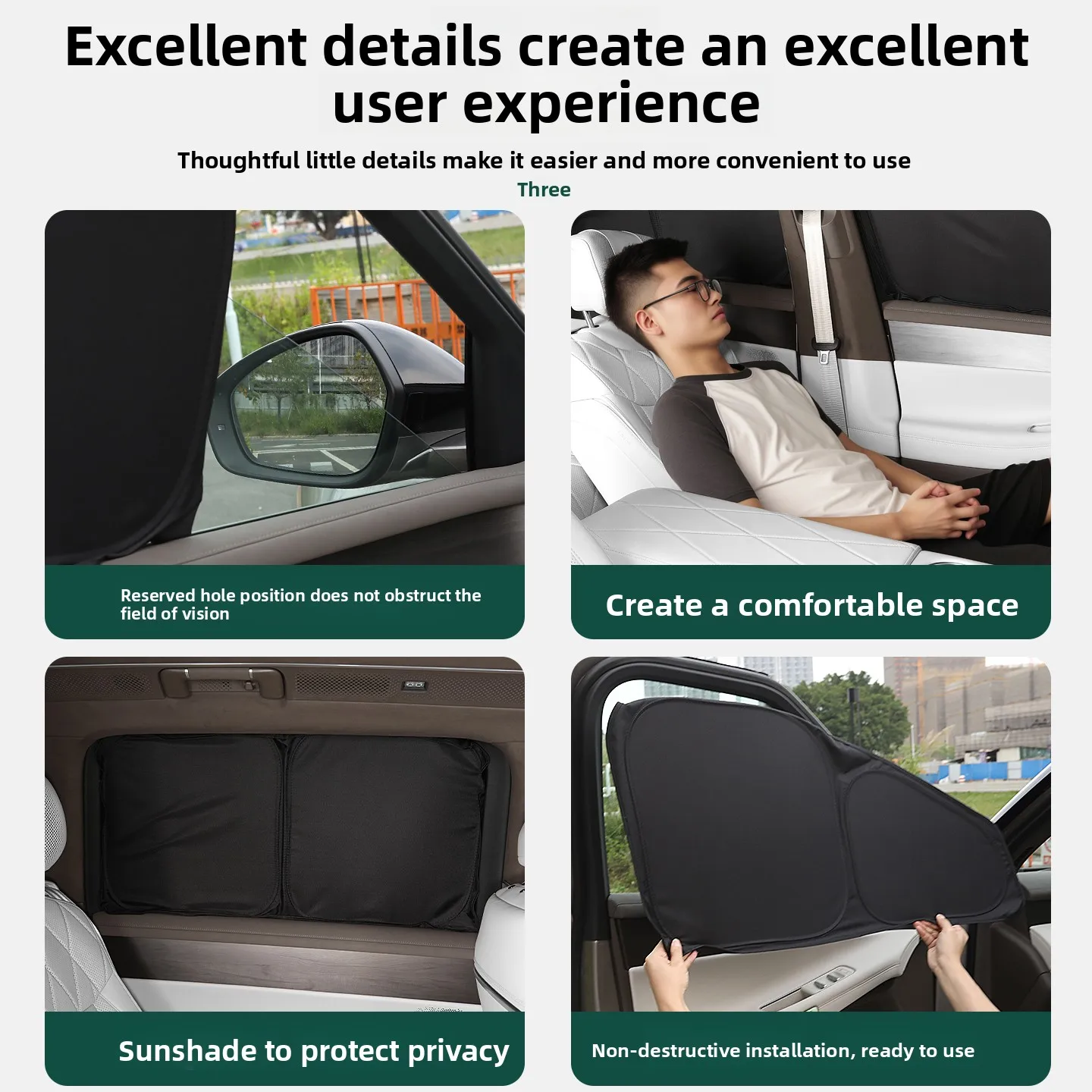 For Volkswagen ID. Era 9X Front sunshade privacy sunshade sun protection heat insulation durable interior accessories