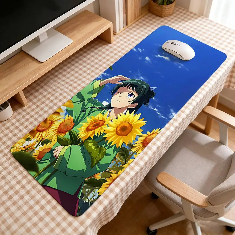 Anime-A-apothecary Diaries-Maomao-S Kawaaii Kawaii Mouse Pad Large Rubber Keyboard Mouse Carpet Anti-slip Gamer Mouse Mousepad